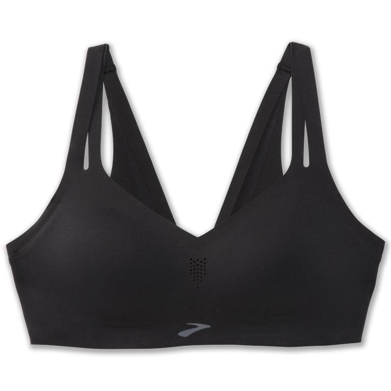 Brooks Dare Strappy - Womens Sports Running Bra - Black (52614VOAI)